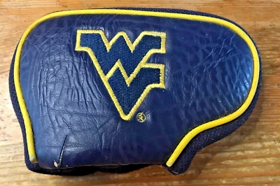 West Virginia Mountaineers Blade Putter Cover WVU University Golf Head Cover - Image 1 of 4