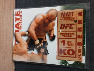 Matt Serra Georges St Pierre 2013 Topps UFC Knockout Ultimate Knockout #23/88 - Image 1 of 2