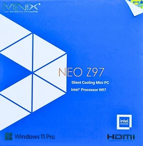 NEW MINIX Z97 Mini PC Intel Alder Lake N97 12GB DDR5 RAM 500GB NVME WIN 11 - Picture 1 of 10
