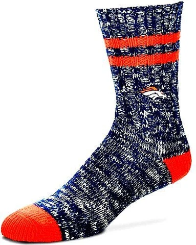 Denver Broncos  Men's   Alpine Socks Crew Socks Large Lg Size 10-13  WARM Cover