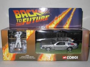 CORGI CLASSICS - BACK TO THE FUTURE DELOREAN & DOC FIGURE - MINT PERFECT MIB - Picture 1 of 9