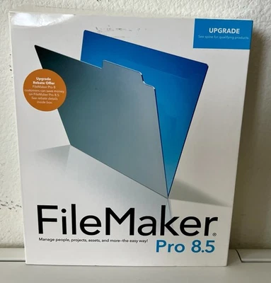 FILEMAKER PRO 8.0 ADVANCED SOFTWARE edizione di aggiornamento per Windows Mac. Completo - Immagine 1 di 4