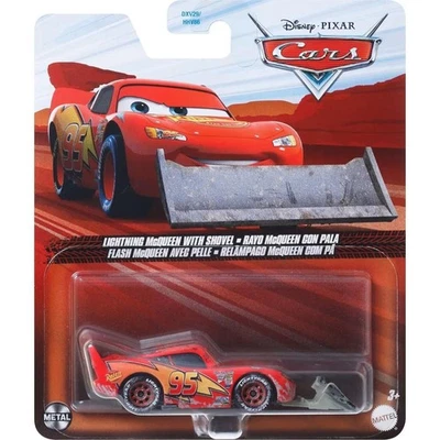 DISNEY PIXAR CARS VEICOLO - SAETTA LIGHTNING MCQUEEN CON PALA - Immagine 1 di 2