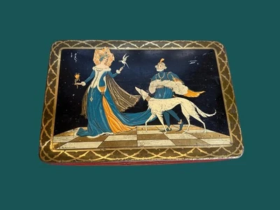 ANCIENNE BOITE EN TOLE LITHOGRAPHIEE BISCUITS PERNOT - Signée BLANCHE - Photo 1/4