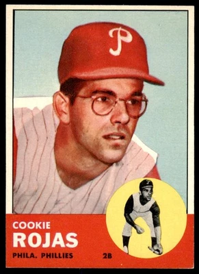 1963 Topps Set Break Cookie Rojas Rookie #221 como nuevo Foto 1 de 2