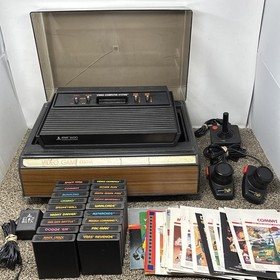 Atari 2600 System Bundle with Console 18 Games Joystick Paddles and More LOT