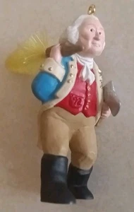 VINTAGE 1992 Hallmark Keepsake decorazione natalizia onesto George Washington - Foto 1 di 3