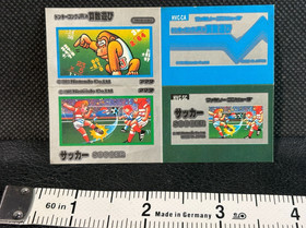 Donkey Kong Jr. Soccer Famicom sticker Amada Nintendo Very Rare