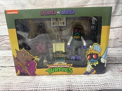 NECA Teenage Mutant Ninja Turtles Splinter Vs. Baxter 7" Figure Set New Sealed - Image 1 of 4