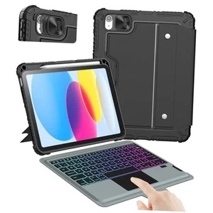  iPad A16 (11th Gen) / 10th Gen Case with Detachable Keyboard, Magic Trackpad,  - Picture 1 of 7