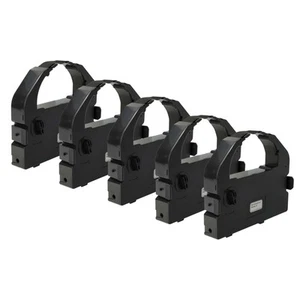 5x Farbband für Epson LQ 860 Plus VP 3000 Schwarz - Afbeelding 1 van 9
