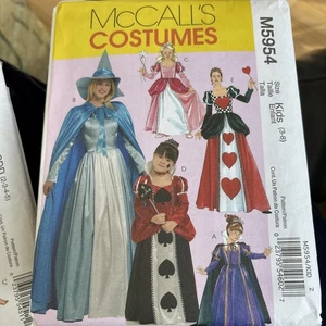 MCCALLS PATTERN 5954 STORYBOOK COSTUMES DRESSES Kids Size 3 To 8 UNCUT - Picture 1 of 2