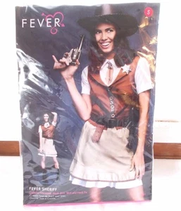 New Fever Sheriff Women's Halloween Costume Sz Medium 10 -12 - Picture 1 of 3