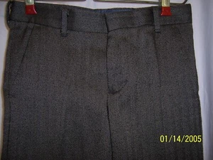 Nordstrom Boys Size 6 Dress Pants Harris Tweed Flat Front Warm EUC Pockets - Picture 1 of 10
