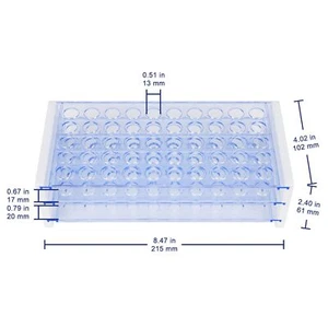 3-Tier Test Tube Rack Blue Plastic 50-Place Holder Lab Scientific Experiments - Picture 1 of 5