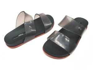 Melissa Ladies Sandals Size 5 Slide Black Clear Beach Slides Cosmic 31613 - Picture 1 of 10