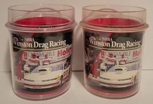 Set of 2 1994 NHRA Winston Drag Racing Insulated Cups Stackable Tumblers - Picture 1 of 3