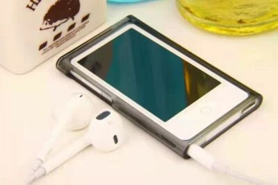 Hard Plastic Crystal Clear Case Cover For iPod Nano 7 7th 8th Generation -Black - Image 1 of 4