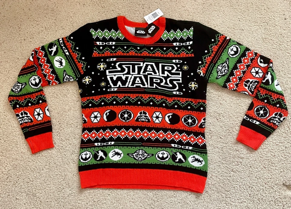 RARE Geeknet Star Wars Holiday Cozy Sweater (Size L) GameStop