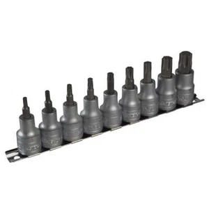 Teng M1213TX Socket Clip Rail Set of 9 Internal TORX 1/2in Drive TEN{M1213TX} - Picture 1 of 1