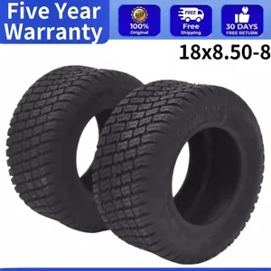 ๐ฑ2pack 18x8.50-8 Lawn Mower Tires Durable Lawn Tires Golf Cart Tires Golf Cart - Picture 1 of 7