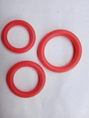 Juego de anillos de silicona para el pene con 3 tamaños diferentes anillos para el pene para mejorar la erección Foto 1 de 4