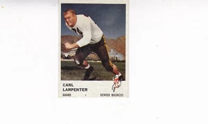 1961 Fleer Football #150 Carl Larpenter Denver Broncos - Bild 1 von 1