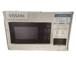 Vissani Countertop Microwave Oven 1.1-Cu Ft Black HVM1110B - Picture 1 of 6