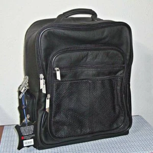 【NEW】AMERILEATHER 1530-0 CEO LEATHER BACKPACK - BLACK - Picture 1 of 11