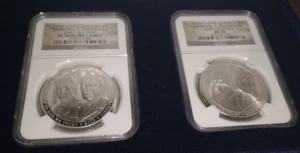 2013 P&W 5 Star Generals Silver $1s NGC PF70 ULTRA CAMEO & MS70 2 coins w/box - Picture 1 of 8