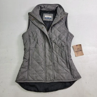 NUEVO CON ETIQUETAS Chaleco Acolchado Magellan Willow Creek Caviar Para Mujer Talla XS Gris Cremallera Completa y Broches de Presión Foto 1 de 4