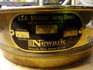 Newark USA Standard Shaker Sieve 3/8, 3.75 8 - 9.5mm 8 inchBrassSieve - Picture 1 of 4