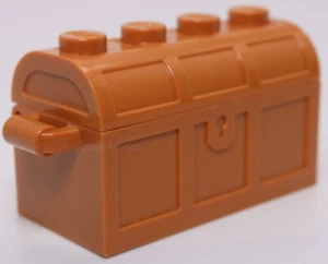Lego Pirate Medium Nougat Treasure Chest Complete Assembly - Picture 1 of 2
