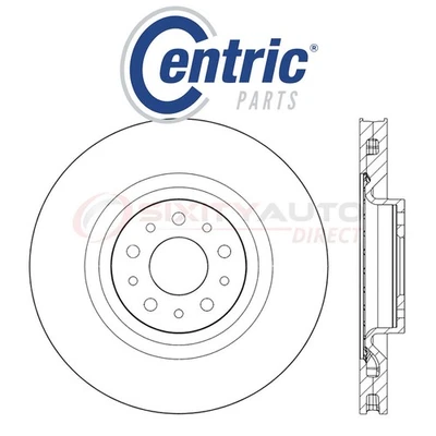 Centric Disc Brake Rotor for 2014-2018 Fiat 500L 1.4L L4 - Kit Set Braking oz Foto 1 de 4