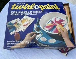 Vintage 1970's Twirl-O-Paint By Ohio Art W Box & Extra Paper Game NSs - Picture 1 of 8