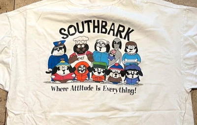 Футболка BIG DOGS South Bark — «Где отношение — это все!» - XL -винтаж 1998 - Изображение 1 из 3