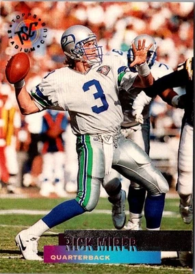 1995 Stadium Club Rick Mirer #271 Seattle Seahawks Football Card - Image 1 of 2