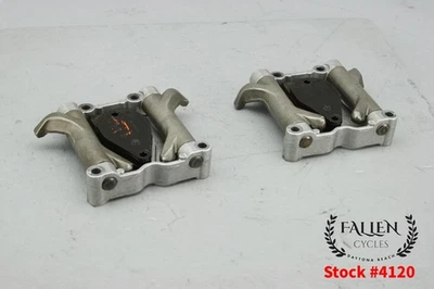 2002 Harley Dyna Engine Cylinder Head Rocker Support Box Assembly Set #4120 - Image 1 of 4