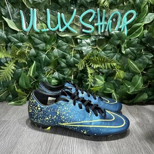 Nike Mens Mercurial Victory V FG Blue Volt Soccer Cleats Size 10.5 651632-440 - Picture 1 of 9