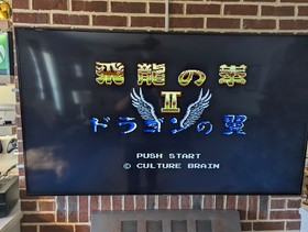 Hiryu no Ken II 2 NES Famicom Flying Dragon 2 Cleaned, Tested, Working!