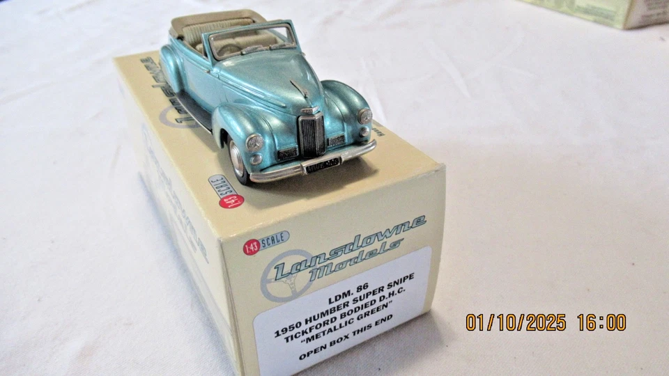 Lansdowne Models 1/43 1950 Humber Super Snipe Tickford Bodied D.H.C LDM86 - Image 1 of 4
