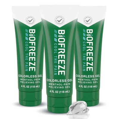 Biofreeze 3-Pack Pain Relief Gel 4 oz – Menthol Gel for Arthritis & Muscle Pain - Image 1 of 4