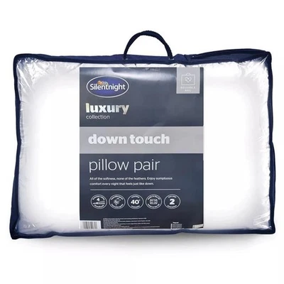 Par de almohadas táctiles Silentnight Down soporte firme hipoalergénico  Foto 1 de 4