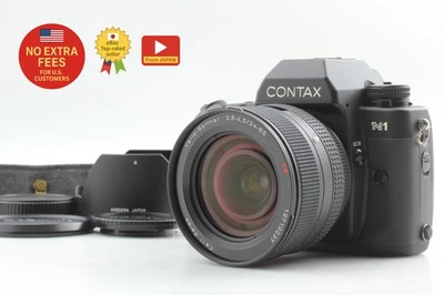 [ N MINT+++ w/Hood ] Contax N1 35mm Film Camera 24-85mm F3.5-4.5 Lens From JAPAN - Image 1 of 4