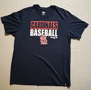 St Louis Cardinals Shirt Herren '47 Brand Red Graphic Tee Logo MLB XX LARGE - Bild 1 von 5
