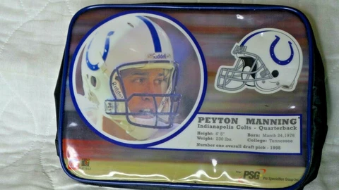 Peyton Manning Indianapolis Colts Lunch Bag Quarterback NFL Football Cover