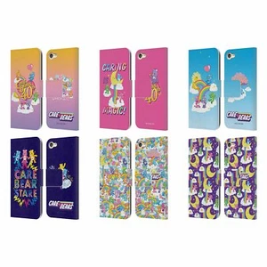 OFFICIAL CARE BEARS 40TH ANNIVERSARY LEATHER BOOK CASE FOR APPLE iPOD TOUCH MP3 - Picture 1 of 12