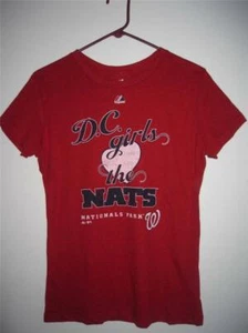 Camiseta Mujer Washington Nationals Majestic It's a Magic Red Heather Nueva con etiquetas - Imagen 1 de 3