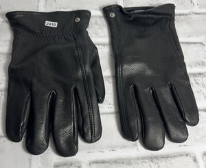 Polo Ralph Lauren Men's Black Deerskin Leather Winter Gloves Size L/XL 2410 - Picture 1 of 5