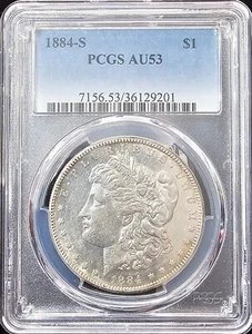 1884-S Morgan Dollar AU-53 PCGS - Picture 1 of 5